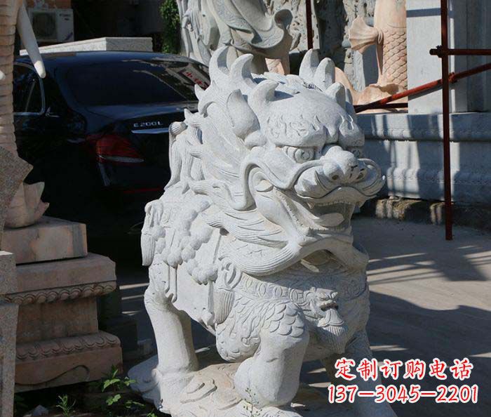 企業景觀石雕麒麟