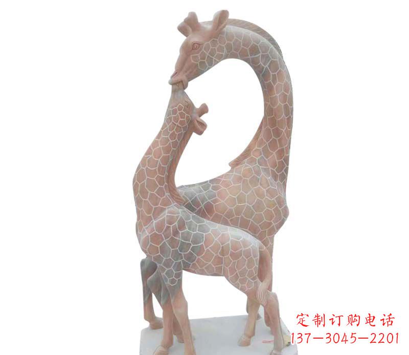 親嘴鹿石雕 親嘴鹿石雕