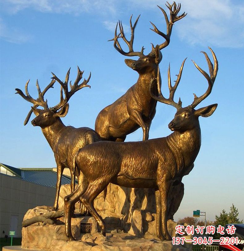 三鹿雕塑 - 三鹿/登高/景觀/銅雕 三鹿雕塑 - 三鹿/登高/景觀/銅雕