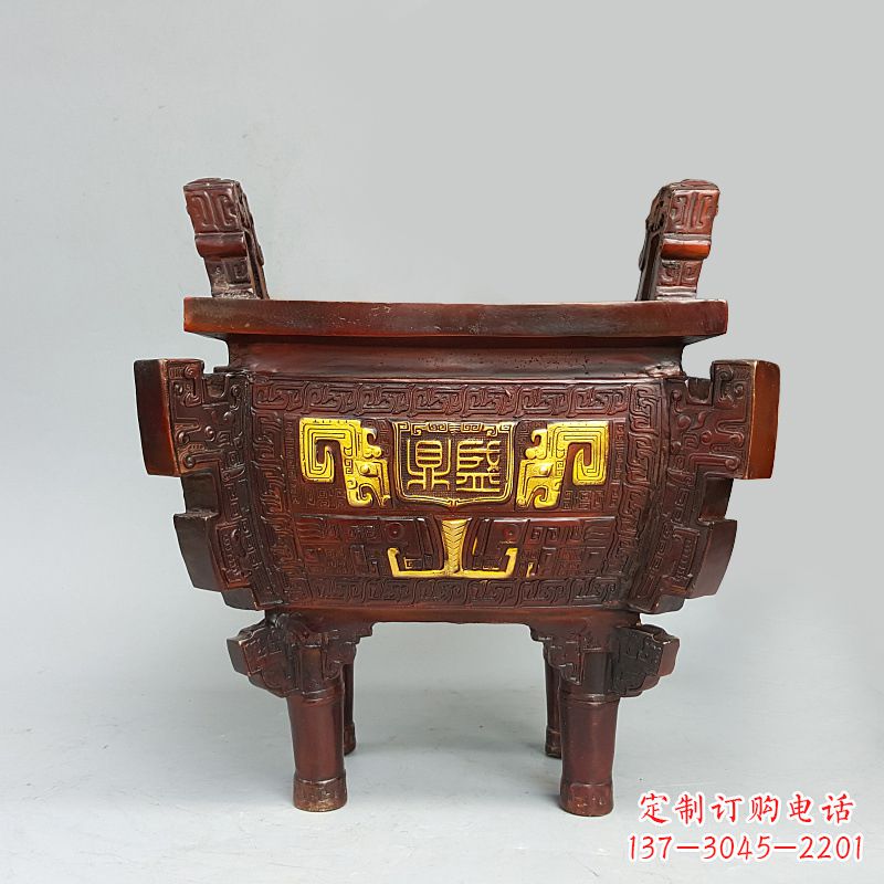 盛鼎純銅鼎擺件