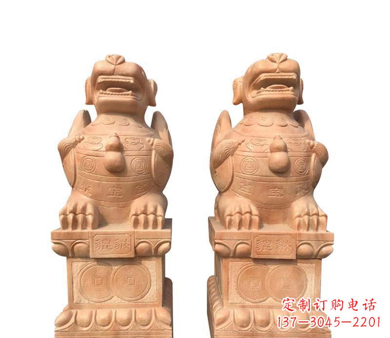 石雕古代神獸貔貅雕塑