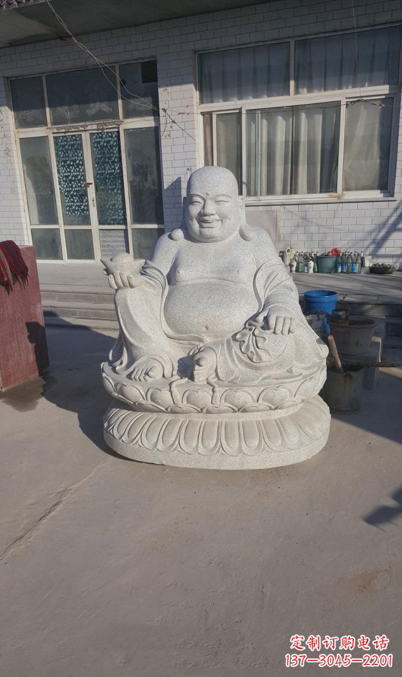 石雕坐式彌勒佛