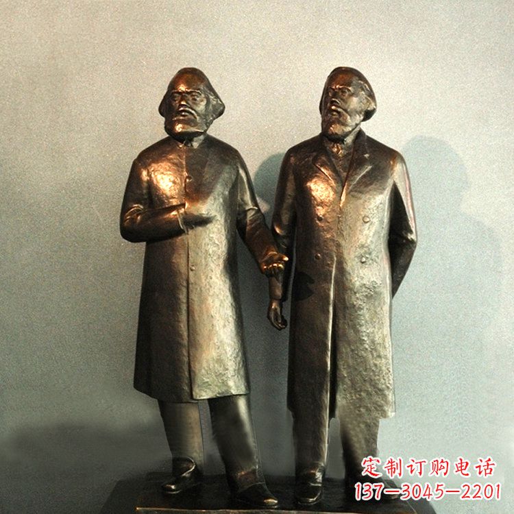 世紀偉人馬克思和恩格斯雕塑