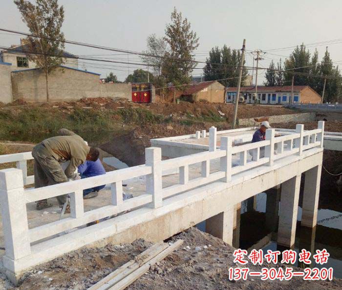 寺廟景觀漢白玉欄板石雕 