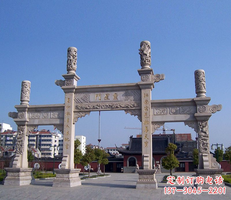 寺廟景觀石牌坊