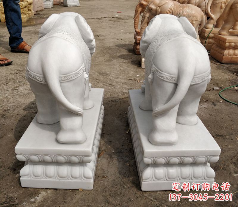 寺廟石雕大象