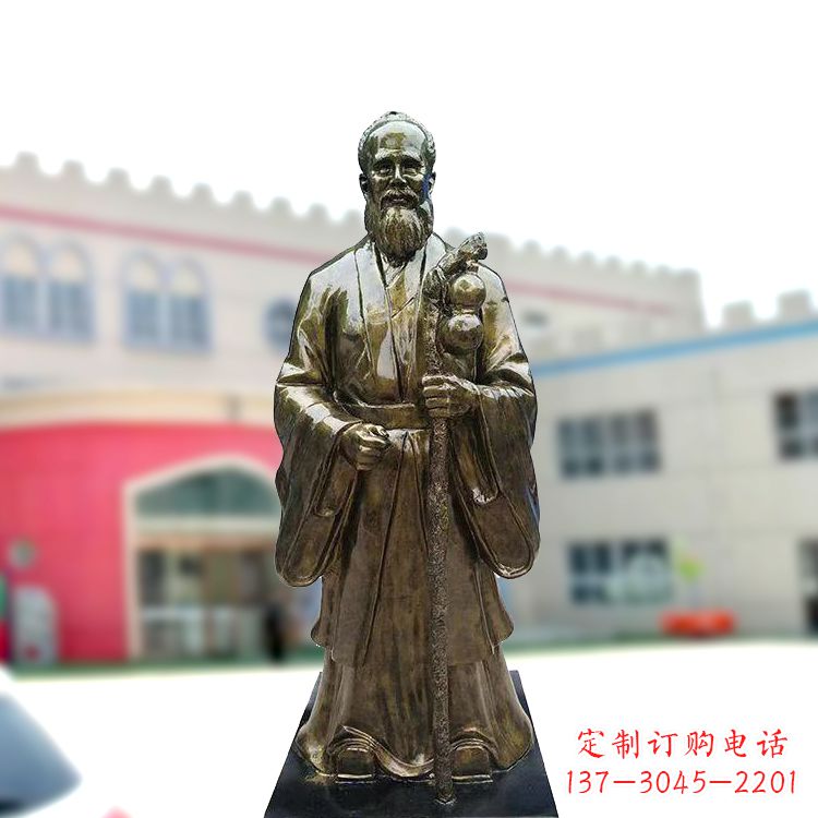 孫思邈仿銅玻璃鋼雕塑-醫院著名醫學人物雕像