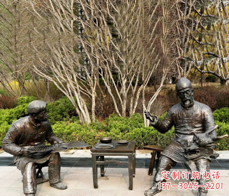 銅雕步行街小品