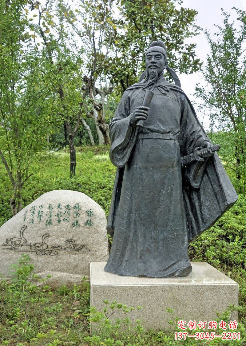 銅雕/駱賓/古代/名人-銅雕駱賓王古代名人雕塑 銅雕/駱賓/古代/名人-銅雕駱賓王古代名人雕塑