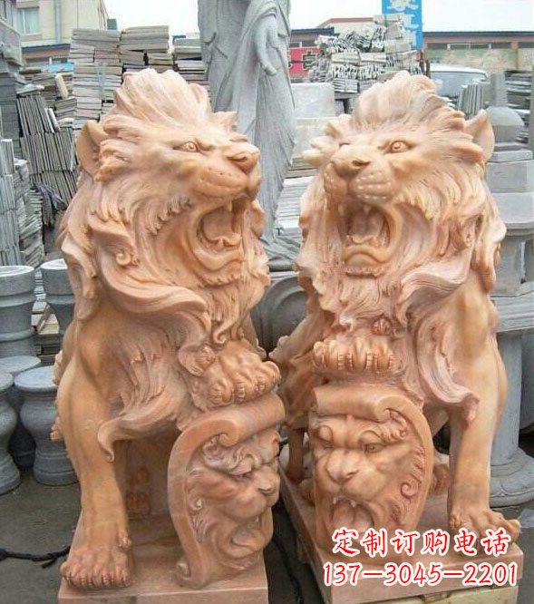 盾牌雕塑 - 晚霞/盾牌/歐式/獅子 盾牌雕塑 - 晚霞/盾牌/歐式/獅子