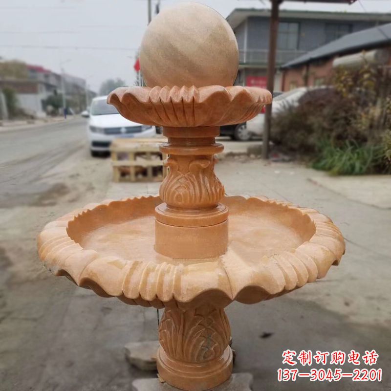 晚霞紅風水球
