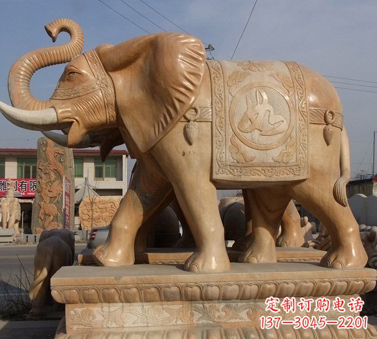 如意雕塑 - 晚霞/石雕/如意/大象 如意雕塑 - 晚霞/石雕/如意/大象