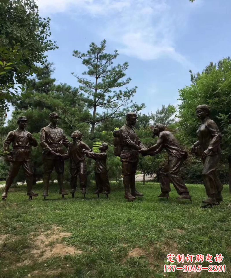 慰問/八路軍/戰士/銅雕-慰問八路軍戰士銅雕 慰問/八路軍/戰士/銅雕-慰問八路軍戰士銅雕