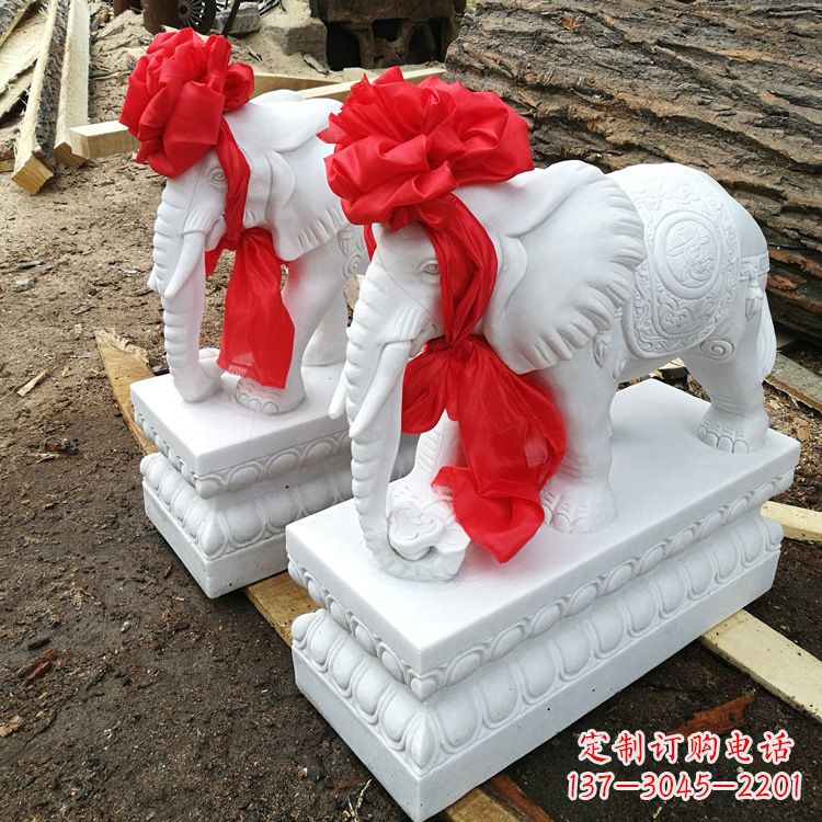 現(xiàn)代石雕大象