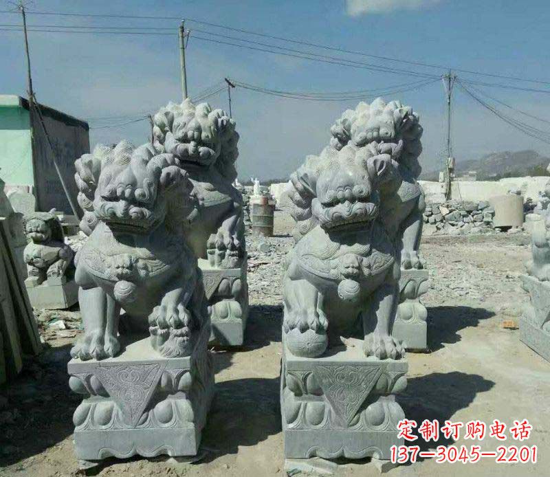 園林仿古獅子景觀石雕
