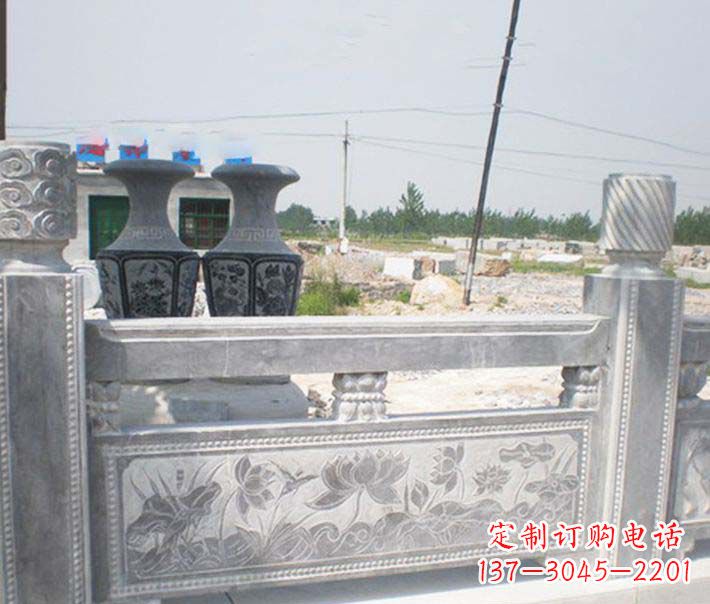 園林仿古石欄板景觀石雕 (3)