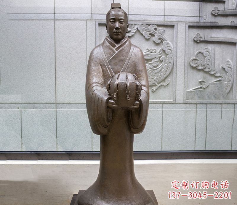 張衡科學家 人物銅雕
