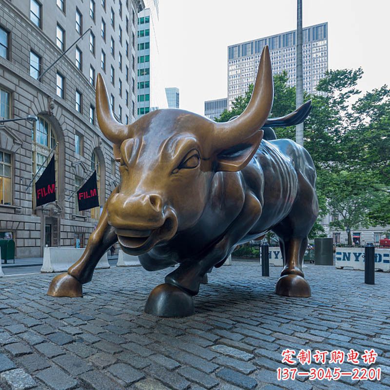 鑄銅華爾街牛雕塑