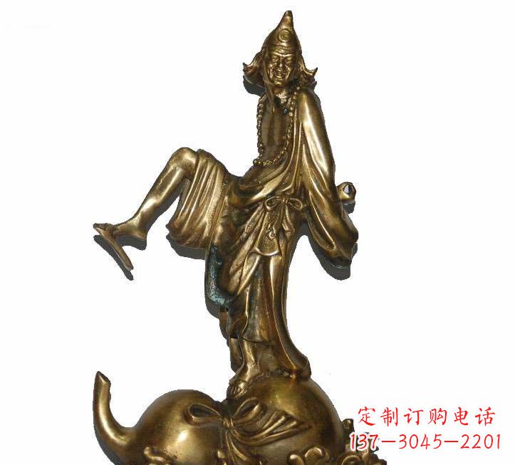 鑄銅濟公雕塑