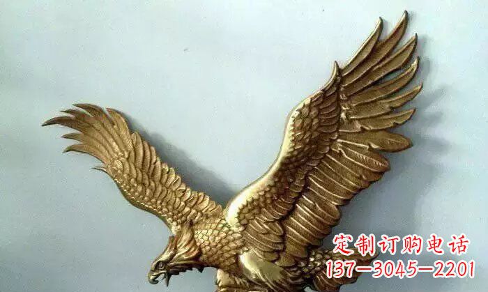 鑄銅老鷹企業動物銅雕 (2)