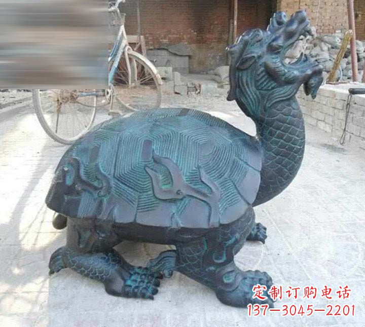 鑄銅雕塑 - 鑄銅/龍龜 鑄銅雕塑 - 鑄銅/龍龜