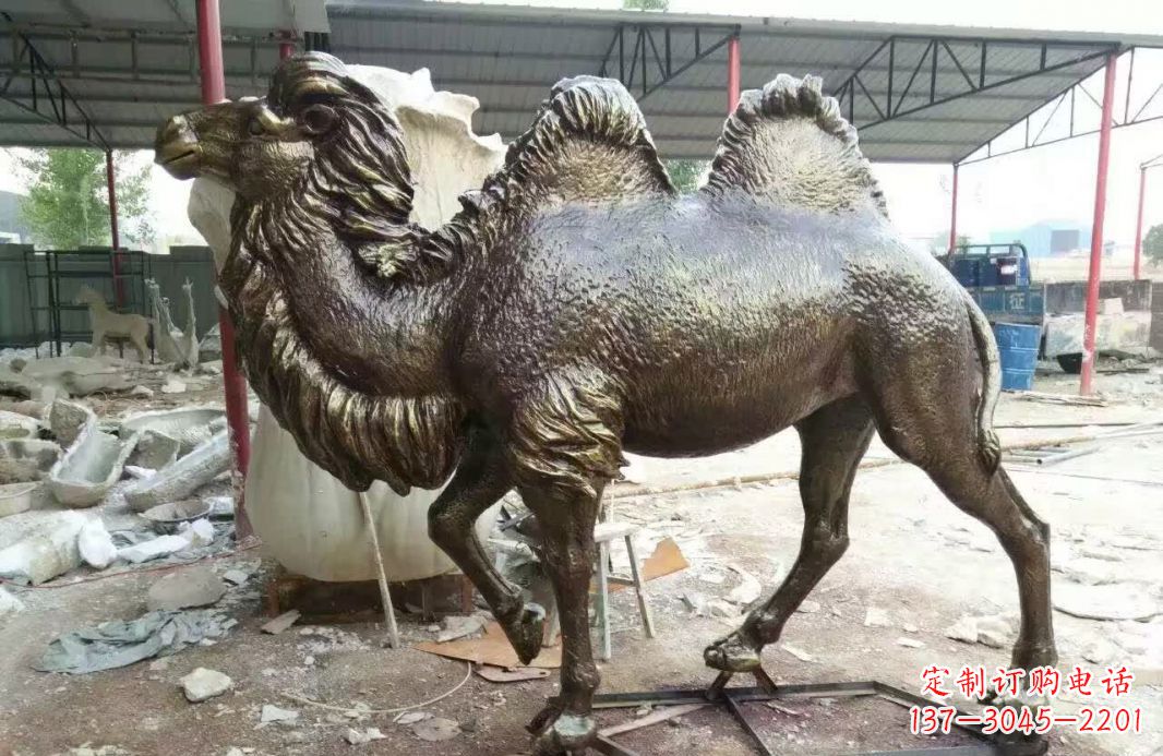 鑄銅駱駝雕塑 (2)