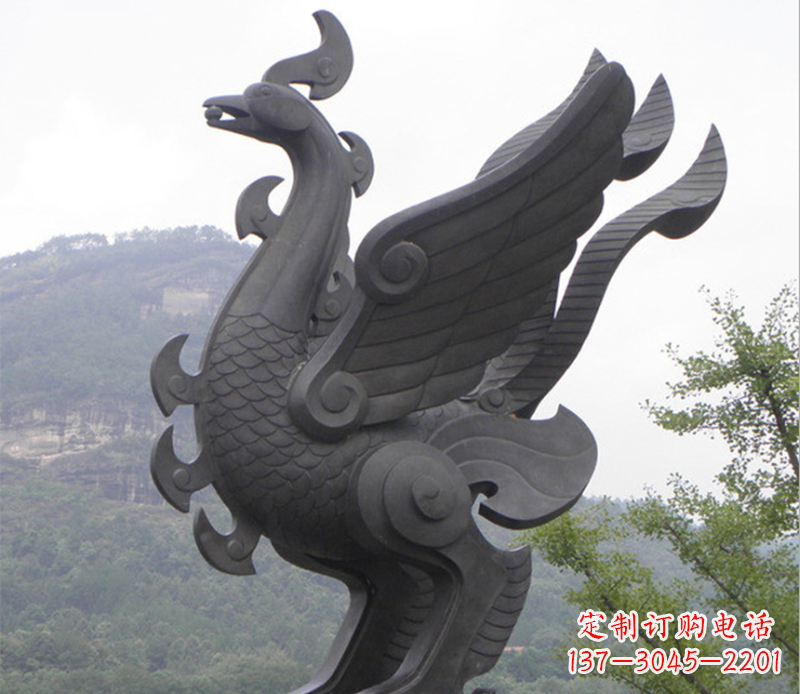 銅雕鳳凰