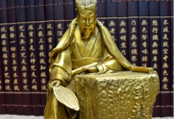 諸葛亮人物廣場銅雕 